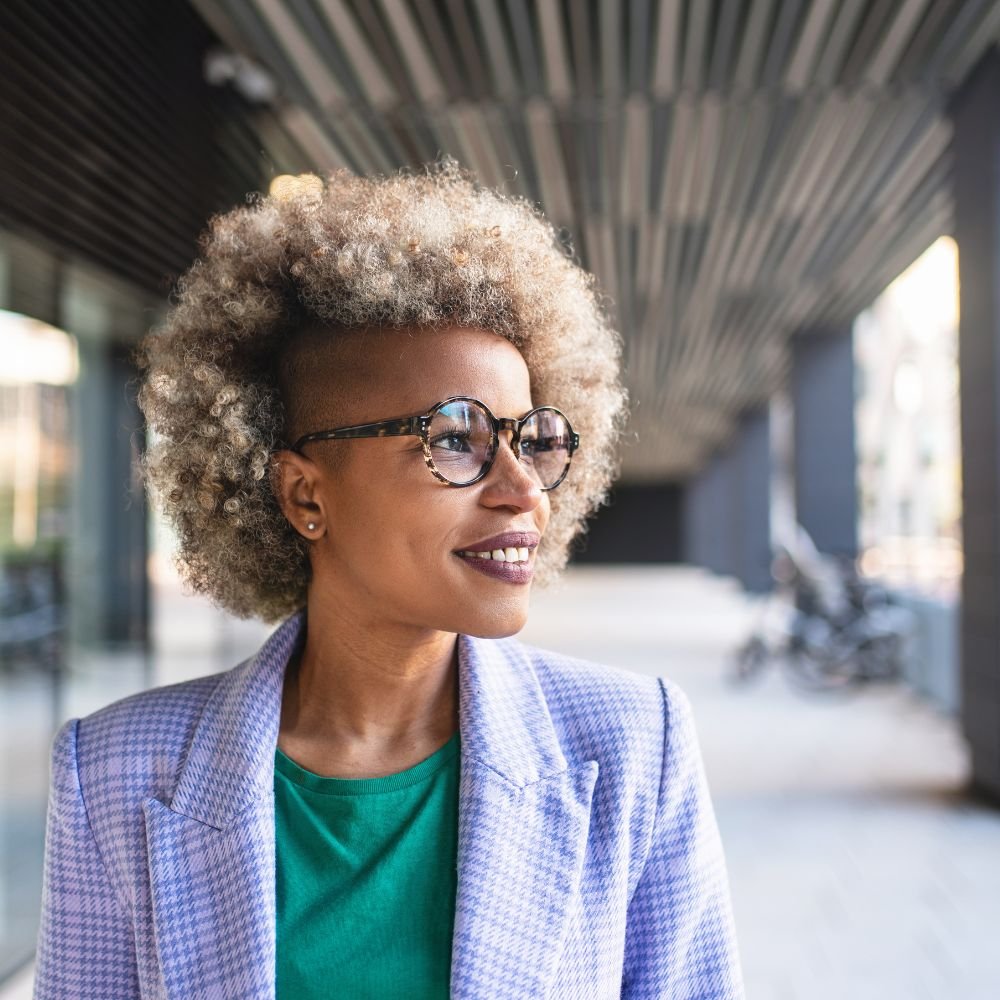 smiling african american business professional