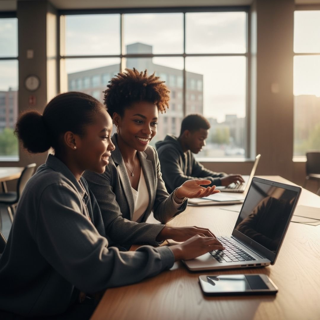 Represents Funding the Next Generation of Leaders or Building Financial Strength (mentorship/professional development).
